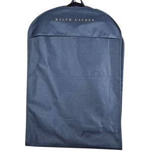 Ralph Lauren Garment Bag Blue 24x72 Dress Formal Travel Storage Side Zip Handles